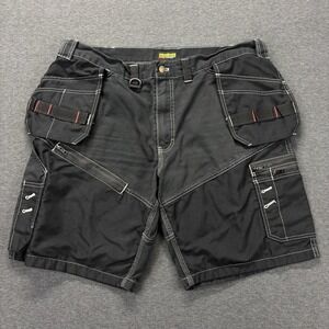 Blaklader Utility Cargo Shorts Mens 40 Multi Pockets Workwear Black Carpenter